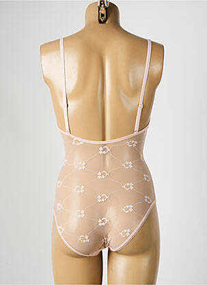 Body lingerie effet matière satinée rose SIMONE PERELE femme
