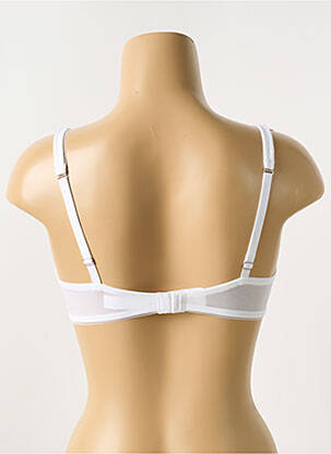 Soutien-gorge effet matière satinée haut soutien-gorge emboitant blanc GEMMA femme