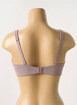 Soutien-gorge effet matière satinée haut soutien-gorge emboitant marron clair GEMMA femme