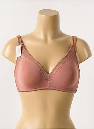 Soutien-gorge sans armature haut soutien-gorge emboitant marron GEMMA femme