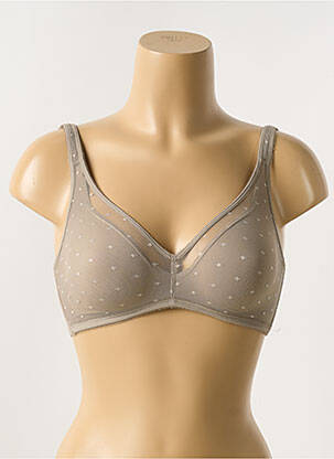 Soutien-gorge sans armature haut soutien-gorge emboitant marron clair GEMMA femme