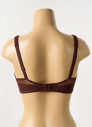 Soutien-gorge sans armature haut soutien-gorge emboitant marron GEMMA femme
