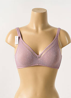 Soutien-gorge sans armature haut soutien-gorge emboitant violet GEMMA femme