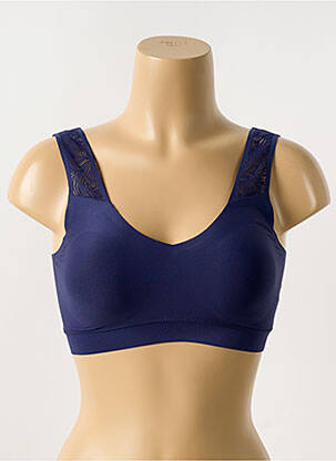 Soutien-gorge effet matière satinée brassieres bleu CHANTELLE femme