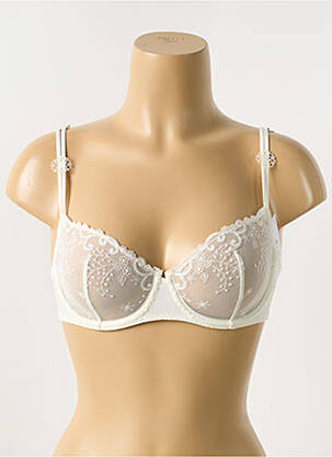 Soutien-gorge broderie haut soutien-gorge emboitant blanc SIMONE PERELE femme