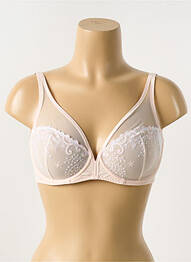 Soutien-gorge effet matière satinée haut soutien-gorge emboitant rose SIMONE PERELE femme