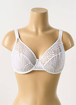 Soutien-gorge légère et transparente haut soutien-gorge emboitant blanc IMPLICITE femme