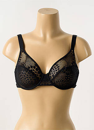 Soutien-gorge légère et transparente haut soutien-gorge emboitant noir IMPLICITE femme
