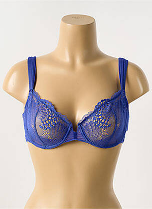 Soutien-gorge légère et transparente haut soutien-gorge emboitant bleu IMPLICITE femme
