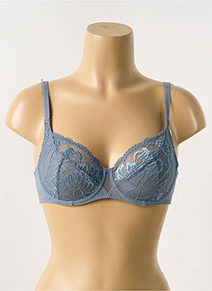 Soutien-gorge effet matière satinée haut soutien-gorge emboitant gris SIMONE PERELE femme