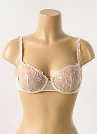 Soutien-gorge effet matière satinée haut soutien-gorge emboitant rose SIMONE PERELE femme