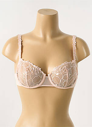 Soutien-gorge effet matière satinée haut soutien-gorge emboitant rose SIMONE PERELE femme