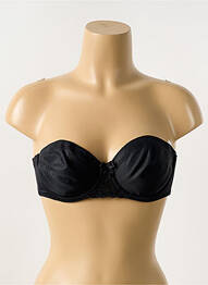 Soutien-gorge effet matière satinée haut soutien-gorge balconnet noir SIMONE PERELE femme