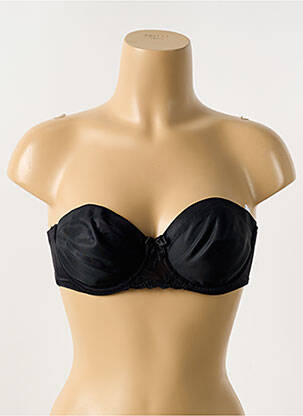 Soutien-gorge effet matière satinée haut soutien-gorge balconnet noir SIMONE PERELE femme