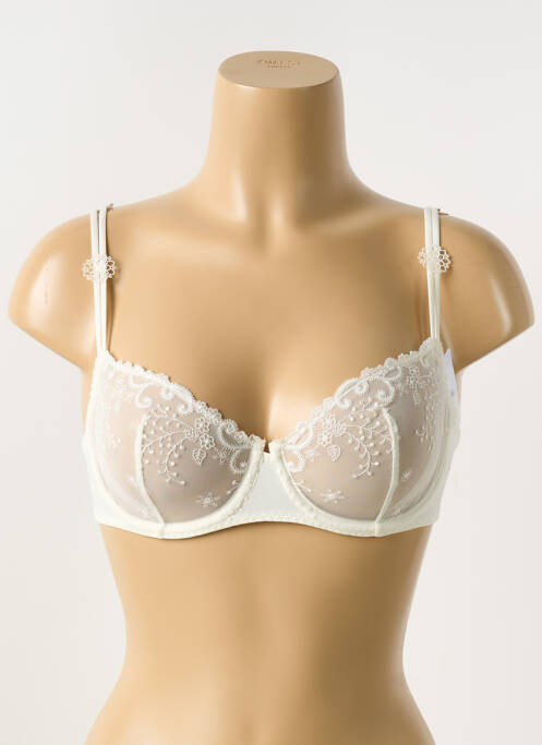 Soutien-gorge broderie haut soutien-gorge emboitant blanc SIMONE PERELE femme