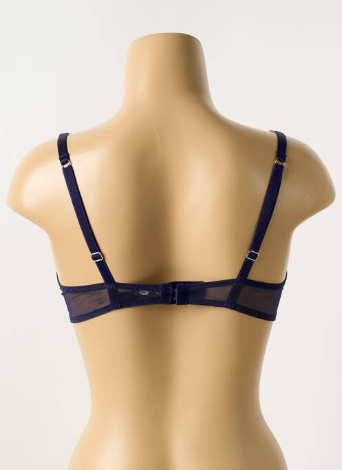 Soutien-gorge effet matière satinée haut soutien-gorge emboitant bleu IMPLICITE femme