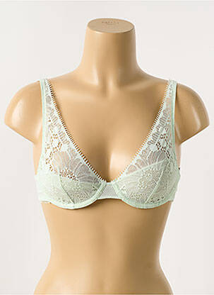 Soutien-gorge tissage tulle haut soutien-gorge emboitant vert CHANTELLE femme