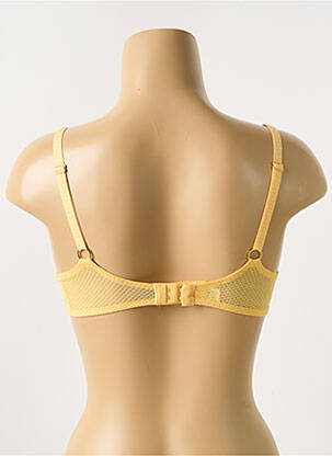 Soutien-gorge effet matière satinée haut soutien-gorge moulé jaune CHANTELLE femme