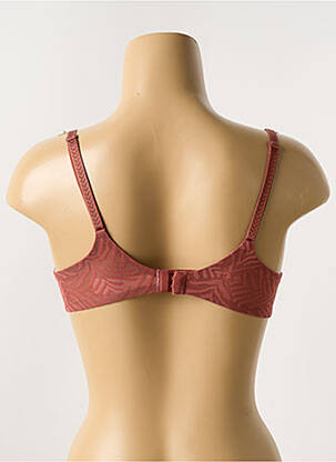 Soutien-gorge effet matière satinée haut soutien-gorge moulé marron CHANTELLE femme