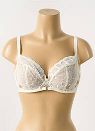 Soutien-gorge légère et transparente haut soutien-gorge emboitant blanc CHANTELLE femme