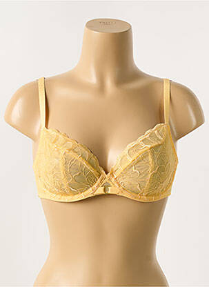 Soutien-gorge légère et transparente haut soutien-gorge emboitant jaune CHANTELLE femme