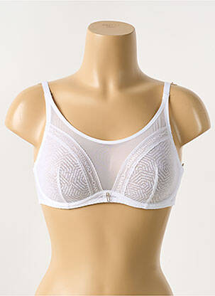 Soutien-gorge légère et transparente haut soutien-gorge emboitant blanc CHANTELLE femme