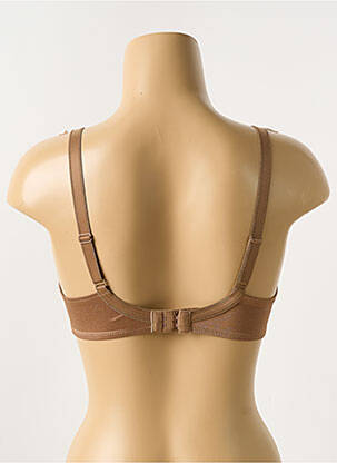 Soutien-gorge effet matière satinée haut soutien-gorge emboitant marron CHANTELLE femme