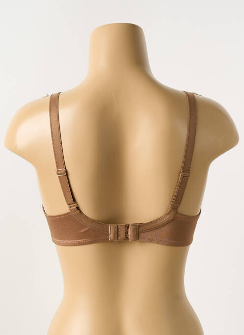 Soutien-gorge effet matière satinée haut soutien-gorge emboitant marron CHANTELLE femme