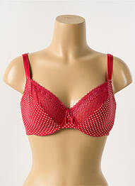 Soutien-gorge effet matière satinée haut soutien-gorge emboitant rouge PASSIONATA femme