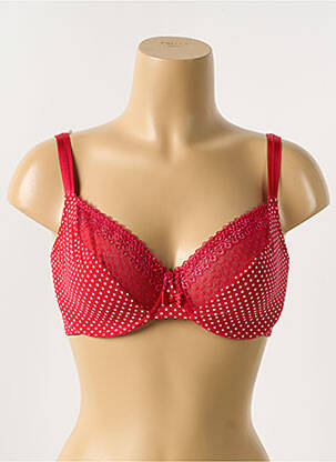 Soutien-gorge effet matière satinée haut soutien-gorge emboitant rouge PASSIONATA femme