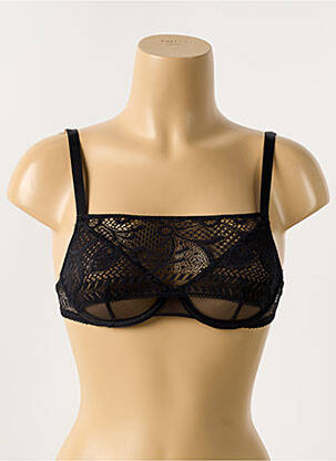 Soutien-gorge légère et transparente haut triangles noir PASSIONATA femme