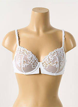 Soutien-gorge légère et transparente haut soutien-gorge emboitant blanc SIMONE PERELE femme