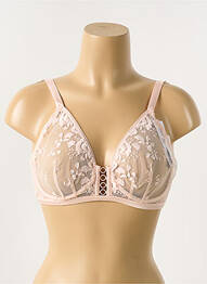 Soutien-gorge légère et transparente haut soutien-gorge emboitant rose SIMONE PERELE femme