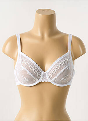 Soutien-gorge effet matière satinée haut soutien-gorge emboitant blanc PASSIONATA femme