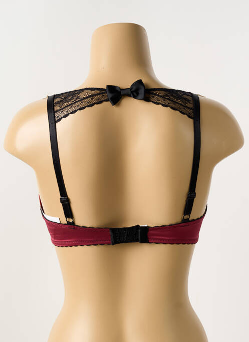 Soutien-gorge effet matière satinée haut soutien-gorge balconnet rouge PASSIONATA femme