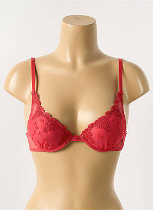 Soutien-gorge effet matière satinée haut soutien-gorge push-up rouge PASSIONATA femme