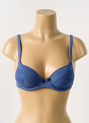 Soutien-gorge effet matière satinée haut soutien-gorge push-up bleu PASSIONATA femme