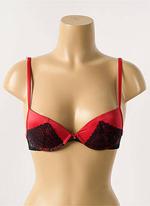 Soutien-gorge effet matière satinée haut soutien-gorge push-up rouge PASSIONATA femme
