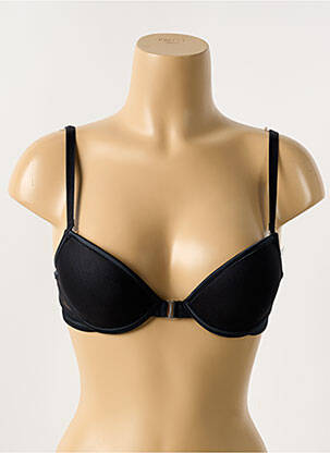 Soutien-gorge effet matière satinée haut soutien-gorge push-up noir IMPLICITE femme
