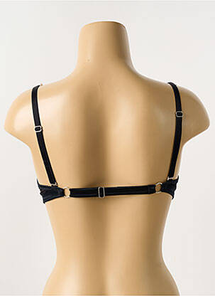 Soutien-gorge effet matière satinée haut soutien-gorge push-up noir IMPLICITE femme