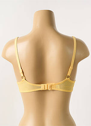 Soutien-gorge effet matière satinée haut soutien-gorge avec mousse de rembourrage amovible jaune CHANTELLE femme