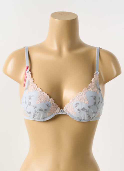 Soutien-gorge effet matière satinée haut soutien-gorge push-up gris PASSIONATA femme