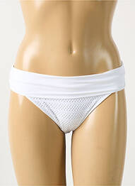 Bas de maillot de bain effet matière satinée culotte blanc ANTIGEL femme