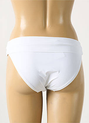 Bas de maillot de bain effet matière satinée culotte blanc ANTIGEL femme