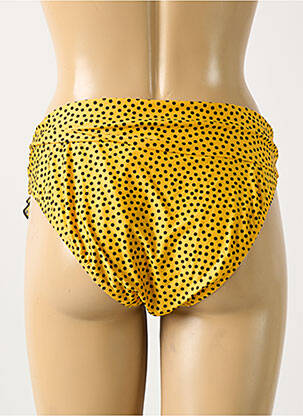 Bas de maillot de bain stretch culotte jaune ANTIGEL femme