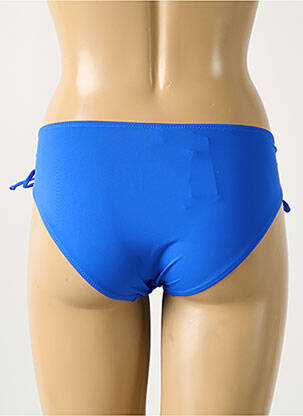 Bas de maillot de bain tissage satiné culotte bleu ANTIGEL femme