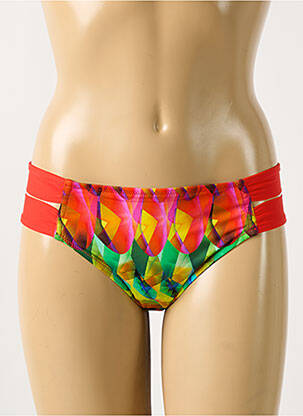 Bas de maillot de bain imprimé fantaisie culotte rouge ANTIGEL femme