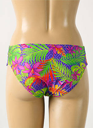 Bas de maillot de bain imprimé tie and dye culotte violet ANTIGEL femme