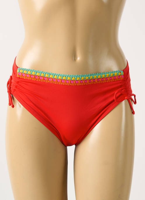 Bas de maillot de bain rouge ANTIGEL pour femme