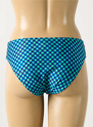 Bas de maillot de bain effet matière satinée culotte vert ANTIGEL femme